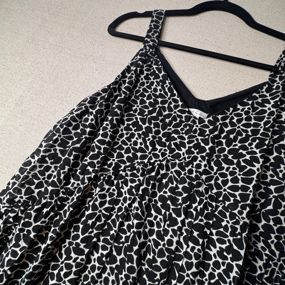 Joie‎ Caviar Floral Maxi Dress Large Tiered Boho Prairie Cottage 100% Cotton NWT